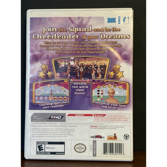 All Star Cheer Squad - Nintendo Wii Game CIB w/ Manual - Picture 2 of 3
